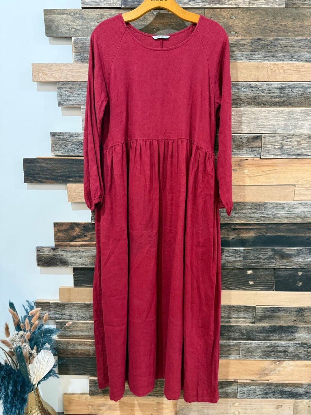 Linenfox Margo dress linen pockets size XS